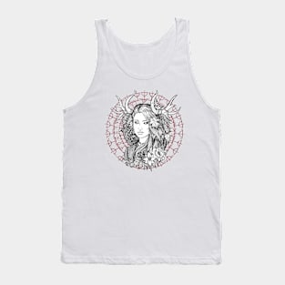 Heilung shaman with nordic runes Tank Top